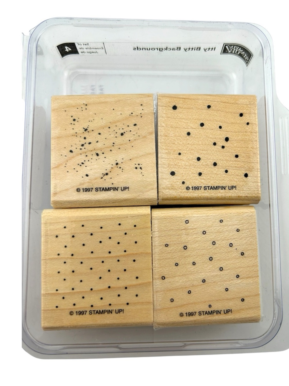 🍒 Stampin’Up! 🍒 “Itsy Bitsy Backgrounds” Stamp set.